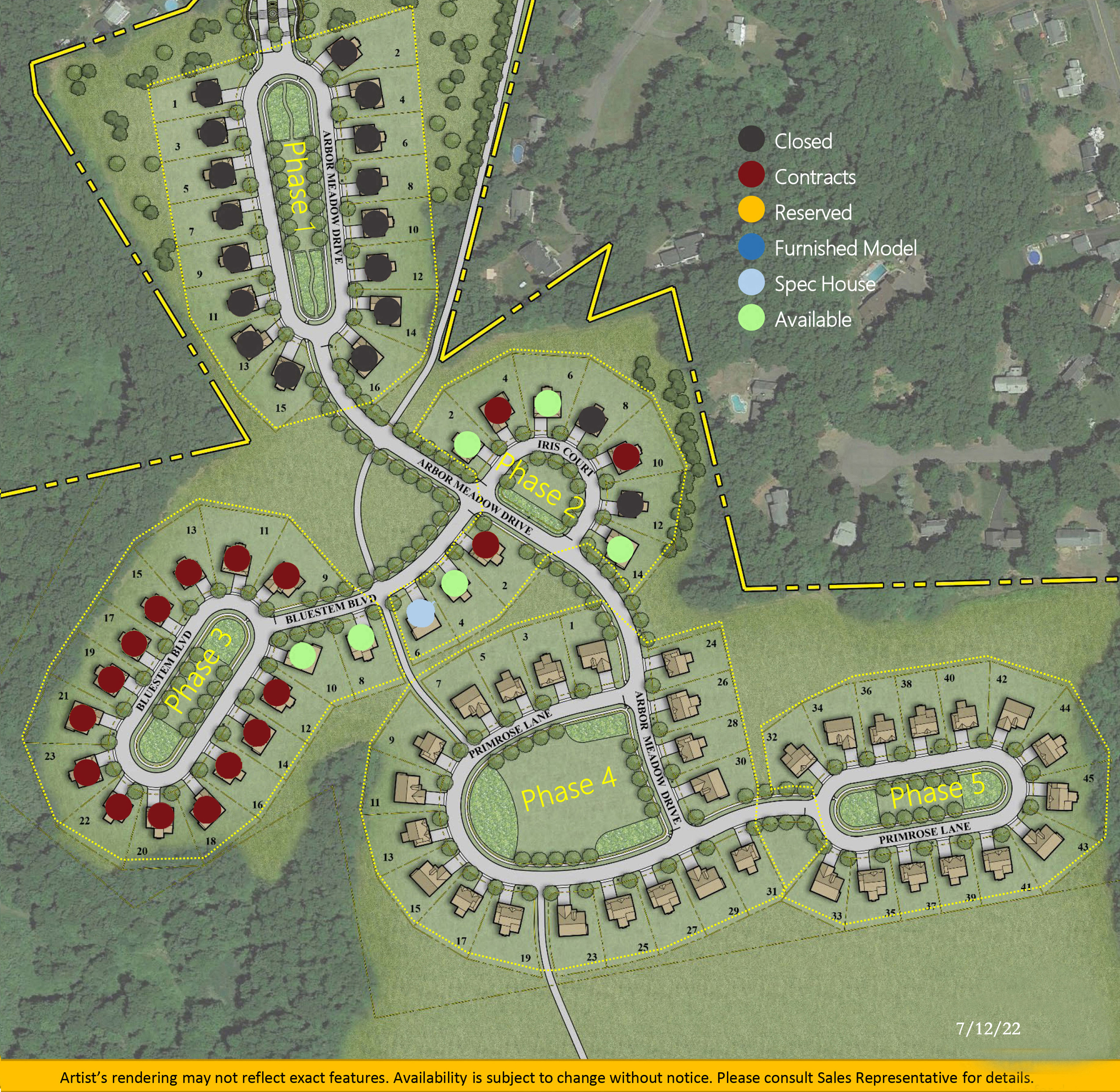 Arbor Meadows Community Map 7-12-22