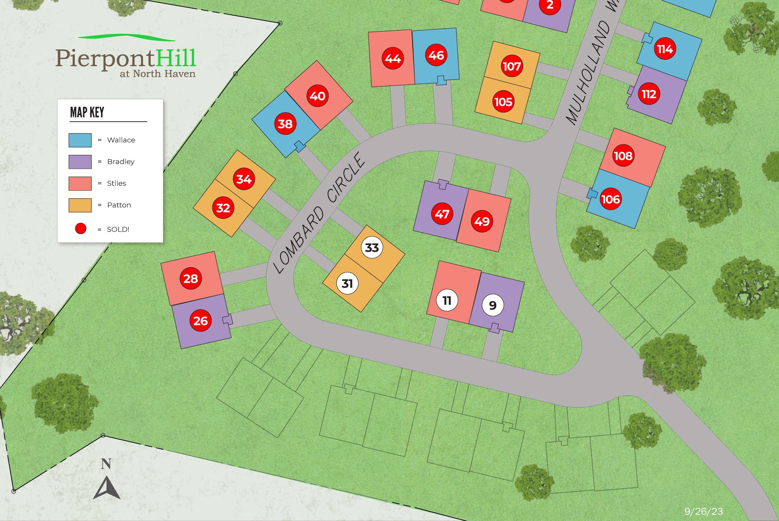 Pierpont Hill Community Map updated 9-26-23