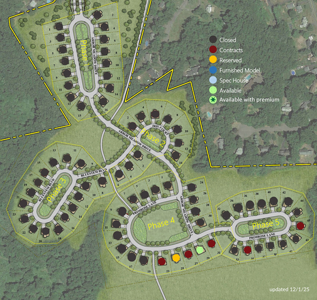 Arbor Meadows Map Updated - 12-1- 2025