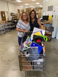 Realtor Brette Stern held a back-to-school food drive