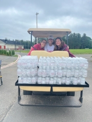 9 cases of water were donated to the Cheshire High All Night Graduation Party 2023